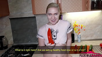 Preview 1 of School Hot Bp Video - Cooking with Anal &amp_ Squirt