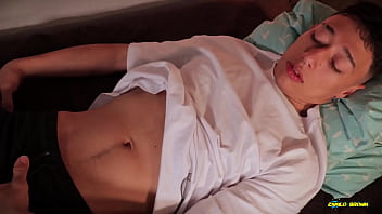Preview 1 of Koarei - Big Cock Latino Twink Fucking a Transparent Fleshlight And Filling It With a Lot Of Cum