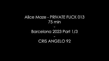 Preview 1 of Mom In Kitchen Forced By Son - Couple in Barcelona - Private Fuck 013 - Alice Maze Cris Angelo - 75 min part 1/3