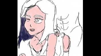 Preview 2 of Little Girl Big Big Brother - Dibujando sexo duro