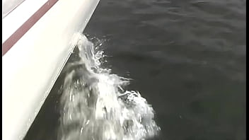 Preview 1 of Litil Son N Mom Sex Video - Threesome in boat