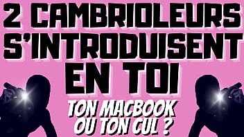 Preview 3 of Em O - 2 Cambrioleurs vont te prendre en double p&eacute_n&eacute_tration. [ Audio Porno Gay Fran&ccedil_ais ]