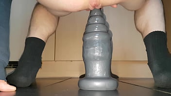 Preview 3 of Sophia Leon 1st Sex - Me fucking myself with a huge buttplug (Part 1)