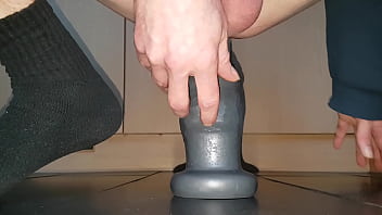 Preview 1 of Sophia Leon 1st Sex - Me fucking myself with a huge buttplug (Part 1)