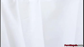 Preview 1 of Futa Cum Enema - Blonde Stepsister,  Katie Kush fucked by Stepbrother in family bathroom with his Halloween costume