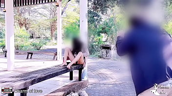 Preview 1 of Shave In Bath - Showing off,  a stranger invited me to fuck in the middle of a park.