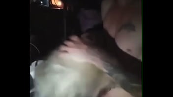 Preview 1 of Syringe With Cum - face fucking dumb blonde slut