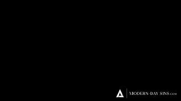Preview 1 of Xxx Video Garil - MODERN-DAY SINS - Really Upset Big-Titted Woman Has Rough Angry Sex With Her Lucky Husband To Vent