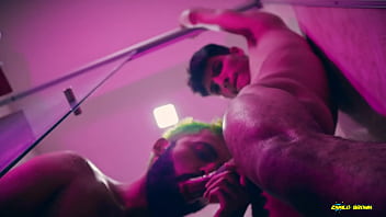 Preview 2 of Mounth Sex - Camilo Brown Caught Hot Twink Andres ZP Jerking To Him And Invited Him Into The Shower For An Amazing Blowjob