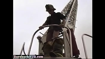Preview 3 of Mack Titpig - Fireman Jackoff outdoors @BarebackHUB