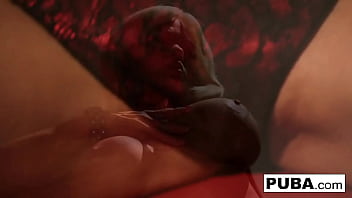 Preview 3 of Cum Stating Cuckold - Nikita Von James&#039_s red lingerie solo