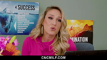 Preview 1 of Willow Hayes With Step Brother - Freeuse Milf Boss Is Determined that Her Employee Perform Well at Work - Cncmilf