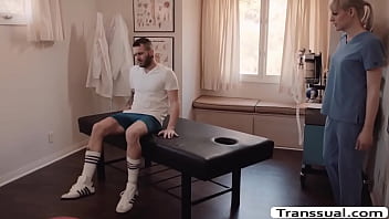 Preview 1 of Biggest Boobs Pictures - Hot TS masseuse fucks the ass of her client