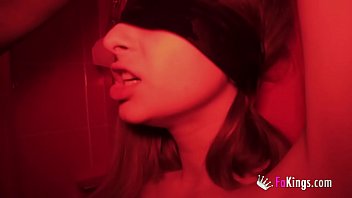 Preview 2 of Chinese Movie Cut Hot Video - Testing how slutty Lana can be. She got fucked in public while blindfolded