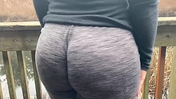 Preview 2 of Xxx Sexy Fucking English Muvi - Succulent Booty Wedgie On Public Place