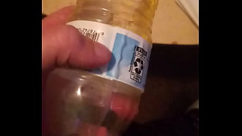 Preview 3 of Amature Ebony Shemale - Pee in bottle