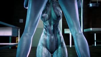 Preview 1 of About Nina Hartley - Halo Cortana Selfcest Blowjob and Sex - Futanari Porn