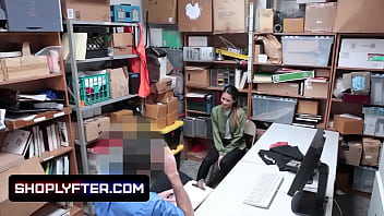 Preview 1 of Wj P - Asian Babe Jade Noir Caught Stealing And Punished By The Security Guard
