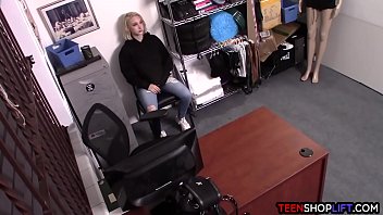 Preview 2 of 12yr Xn - Huge natural boobs thief busted stealing from a store