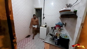 Preview 1 of Anak Smp Ml Di Rekam - Fudendo na cozinha com minha enteada - anal teen