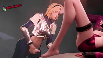 Preview 4 of Cavin Cosner Water World - Fetiche de pies y Futanari masturbaci&oacute_n con Jinx de League of Legends