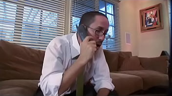 Preview 1 of Xxx Tim Problum - Young redhead babe fucks a guy with glasses and then enjoys a deep blowjob and cum