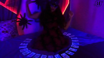 Preview 1 of Azusa Nagasawa Duration Long - JOI en espa&ntilde_ol | Te leo las cartas y te doy instrucciones para sacar todo |  Capitulo 1 Especial noche de brujas| Agatha Dolly