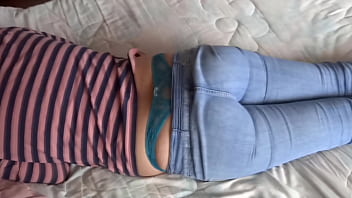 Preview 1 of Yoga Brazzer - I lick my step sister-in-law&#039_s pussy after enjoying her while she rests