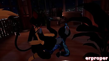 Preview 1 of Blood Pussy Fuks - Vrchat two furries one beautiful night