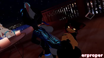 Preview 4 of Blood Pussy Fuks - Vrchat two furries one beautiful night