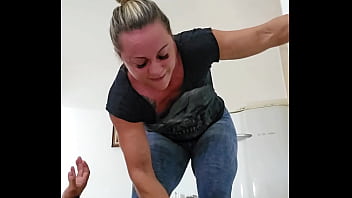 Preview 4 of Baja Com - TRAMPLING THROAT ON MY BRAT