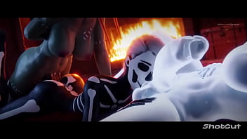 Preview 3 of Superheroine Bluestone - 3d compilation