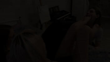 Preview 3 of Indian Bhabhi Puccy Sex - Passionate Foot Worship Lezdom - Subby BB&#039_s Helpful Mouth Serves Two Lesbian Princesses&#039_ Feet