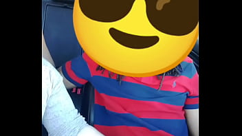 Preview 2 of Gay Military Facials - Young sexy blonde white girl beats off a big black dick in Walmart parking lot with fleshlight