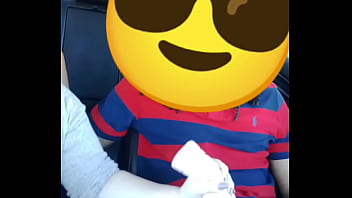 Preview 3 of Gay Military Facials - Young sexy blonde white girl beats off a big black dick in Walmart parking lot with fleshlight