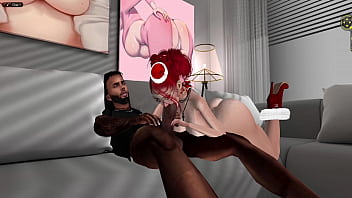 Preview 1 of Buddy Jake - Black man fucks Young red head White woman