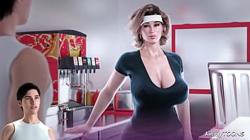 Preview 1 of Daddy Fucksmall - Apocalust -  Food Truck Fuck - Big Ass Milf gets Humped by a fat cock while serving a customer a hot dog