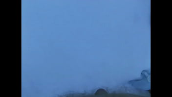 Preview 2 of Argentina Lucia Ivana - Getting the snow on my deck pissy