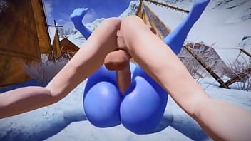 Preview 4 of Wwwteansop Liftar Sex - Sexy Blue Bimbo Elf Likes Huge Cocks