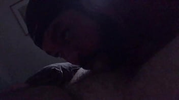 Preview 2 of Lifting Saree And Peeing Video - Dimly lit morning blowjob for my bear