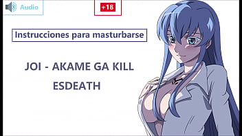 Preview 2 of Seliping Mim - JOI EN ESPA&Ntilde_OL con Esdeath. &iexcl_Preparat&eacute_ esclavo! Akame ga k..