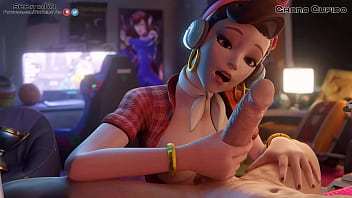 Preview 3 of Big Panis Hd Video Xxx - D.Va Enjoying big Dick Overwatch Part 2