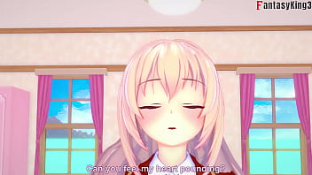 Preview 1 of Busta Maryland - Honami Ichinose Blowjob and Footwork | 1 | You-Zitsu | Full &amp_ Full POV on Sheer and PTRN: Fantasyking3