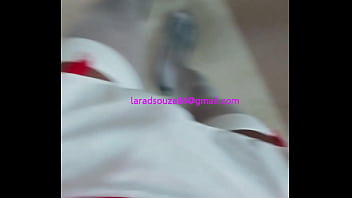 Preview 1 of Anal Ildo - indian sexy crossdresser Lara D&#039_Souza in nurse costume part 2