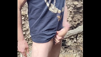 Preview 2 of Donkey Booty Bbw Solo - Outdoor gay cum