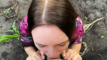Preview 3 of Ferocious Girl - Stepsister got nervous in the cornfield and found comfort in her stepbrother&#039_s big cock