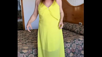 Preview 1 of Random Youjizz At - MariaOld teasing by huge boobs in sexy lingerie and stockings,  show asshole and shaved pussy