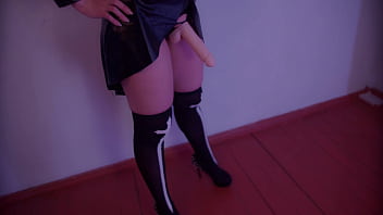 Preview 1 of Oma Slave - Beautiful woman pegging her male&#039_s and gets cum.