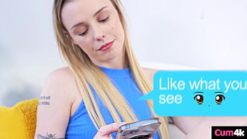 Preview 1 of Blonde Teens Lucky Guy - Skye Angel Invites Big Cock To Drain Every Drop Inside Her
