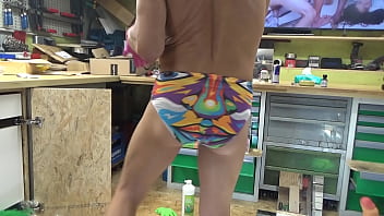 Preview 2 of Latino Guy Fucking White Guy - Extremeslut66 is riding a xxl-dildo